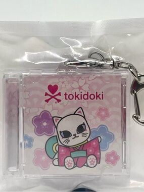 Tokidoki Cherry Blossom Cats Limited Edition Keychain